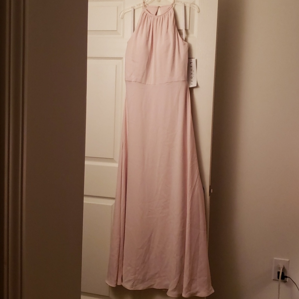 Bill Levkoff Petal Pink Bridesmaid Dress Size 8